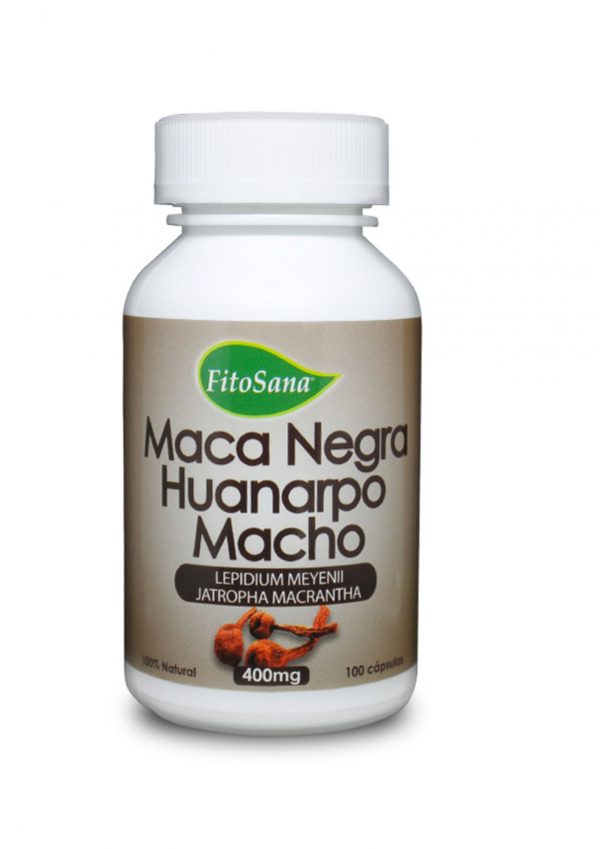 MACA NEGRA HUANARPO MACHO 100 CÁPSULAS FITOSANA-TIENDA BIOCENTRO LIMA PERÚ