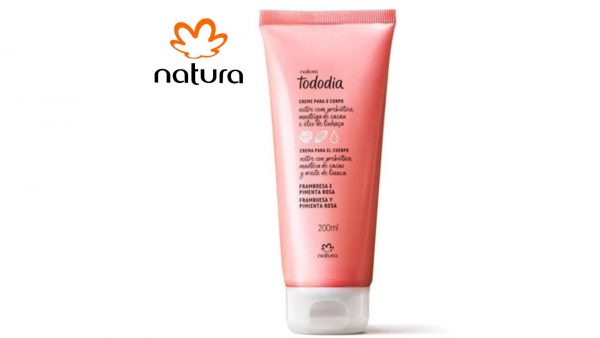 CREMA TODODIA PARA CUERPO FRAMBUESA Y PIMIENTA ROSA 200mL NATURA-TIENDA BIOCENTRO LIMA PERÚ