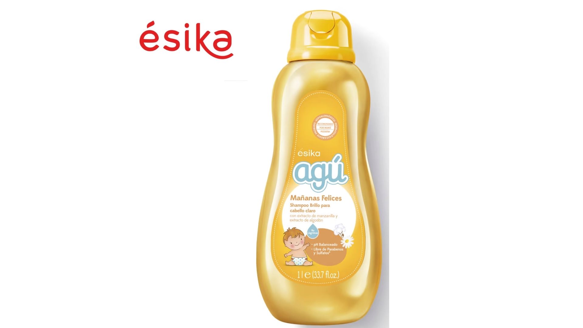 SHAMPOO AGÚ MANZANILLA MAÑANAS FELICES 1LITRO ÉSIKATIENDA BIOCENTRO