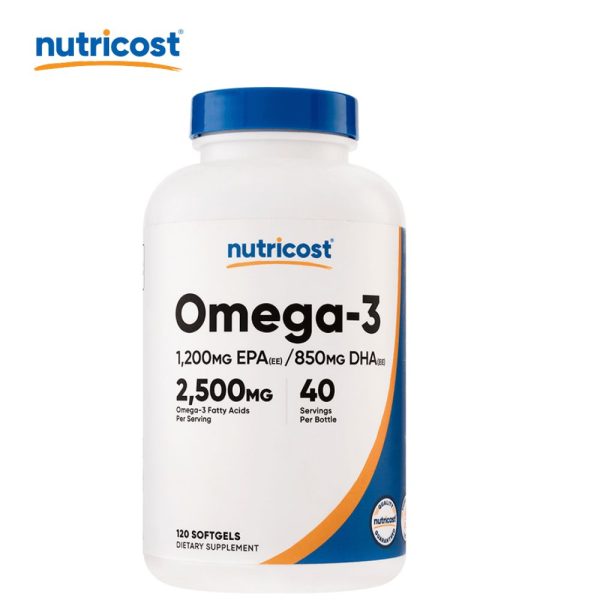 OMEGA 3 FRASCO 2500mg  120 CÁPSULAS NUTRICOST- TIENDA BIOCENTRO LIMA PERÚ