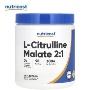 L-CITRULINE MALATE 2:1 FRASCO 300g NUTRICOST - TIENDA BIOCENTRO LIMA PERÚ