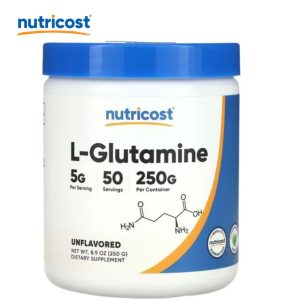 L-GLUTAMINA FRASCO 250g NUTRICOST - TIENDA BIOCENTRO LIMA PERÚ