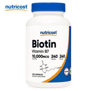 BIOTIN VITAMINA B 7 FRASCO 240 CÁPSULAS  NUTRICOST – TIENDA BIOCENTRO LIMA PERÚ