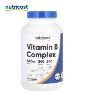 VITAMINA B COMPLEX FRASCO 240 CÁPSULAS NUTRICOST- TIENDA BIOCENTRO LIMA PERÚ